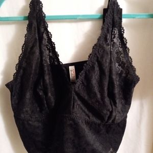 NWT High Apex Black Lace Bralette